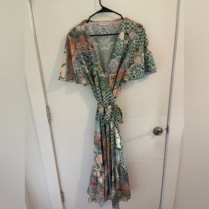 NEVER FULLY DRESSED | US 14 Multi-wear wrap dress